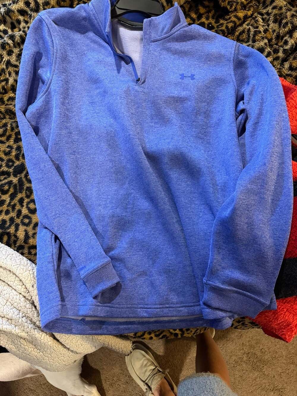 Under Armour ColdGear Loose Fit 1/4 Zip Pullover Sweatshirt
